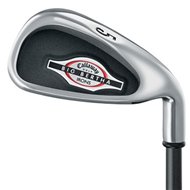 The 2002 Callaway Big Bertha Irons feature a very deep, oversize, cavity backed head that has a patented channel running in the back of it that creates more sta