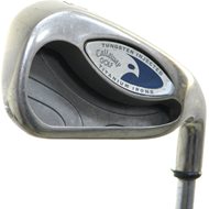 The Callaway Hawkeye Irons feature a titanium head for IMPROVED DISTANCE They also feature tungsten ball bearings in the soles for IMPROVED TRAJECTORY These iro